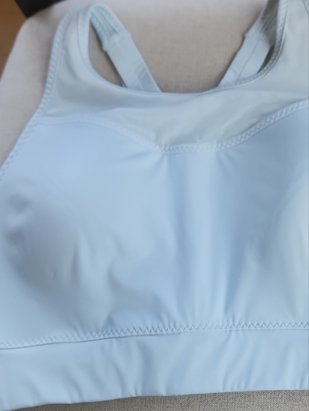 Athleta Pale Blue Padded Sports Bra Tank